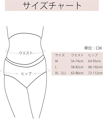 ショーツのサイズはヒップサイズで判断する